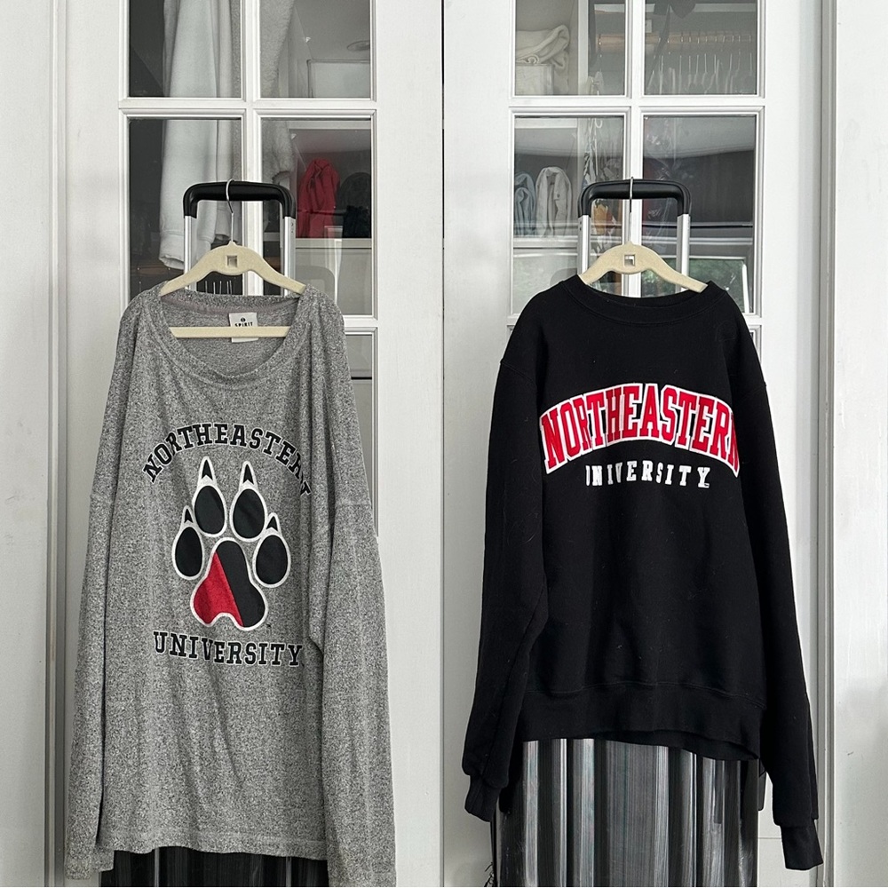 Northeastern Merch Bundle Sweatshirt + Top